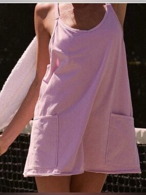 Free People Movement Hotshot Mini Dress Bright Orchid Light Purple Size L